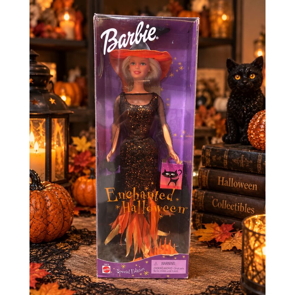 2000 Barbie Enchanted Halloween Special Edition #29818 NRFB Witch Doll